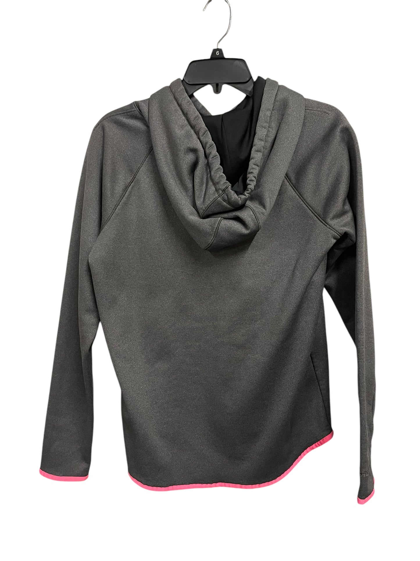Athletic Sweatshirt Hoodie By Under Armour In Grey, Size: S