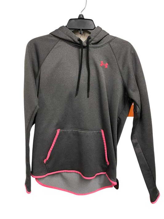 Athletic Sweatshirt Hoodie By Under Armour In Grey, Size: S