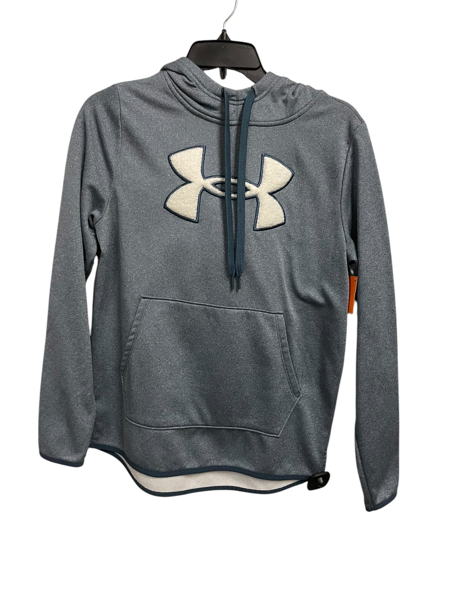 Athletic Sweatshirt Hoodie By Under Armour In Blue, Size: S