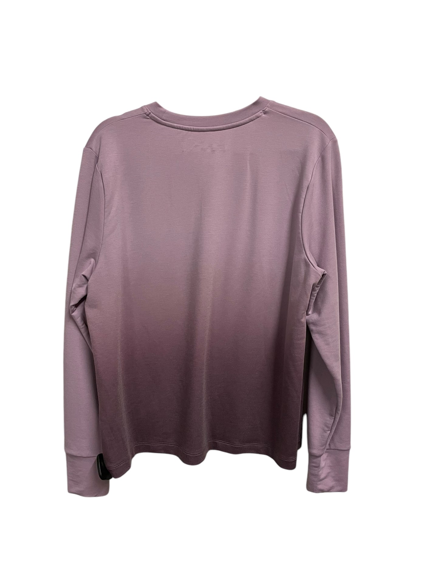 Athletic Top Long Sleeve Crewneck By Under Armour In Purple, Size: L