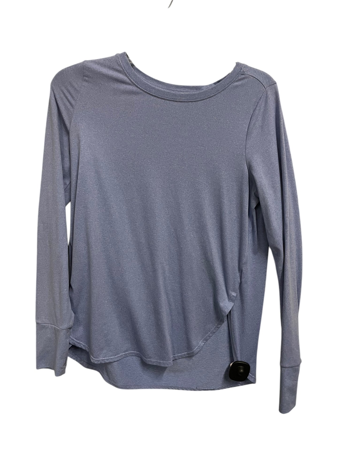 Athletic Top Long Sleeve Crewneck By Layer 8 In Blue, Size: S