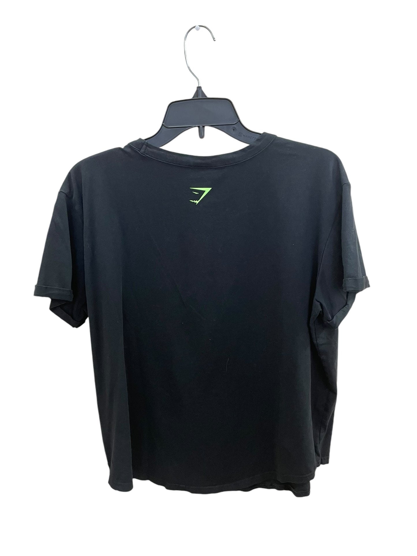 Athletic Top Short Sleeve By Gym Shark In Black, Size: L