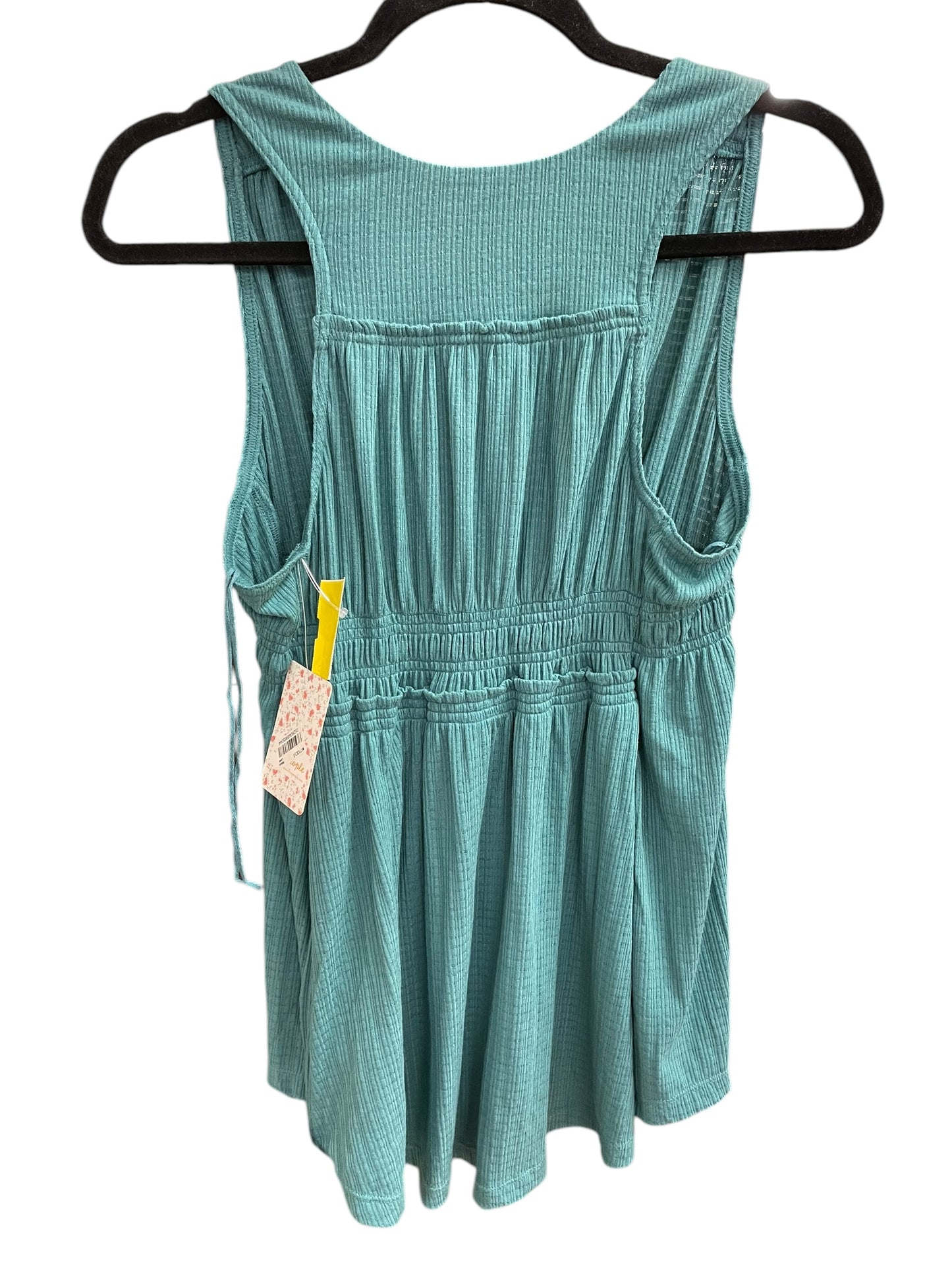 Top Sleeveless By Free People In Teal, Size: M