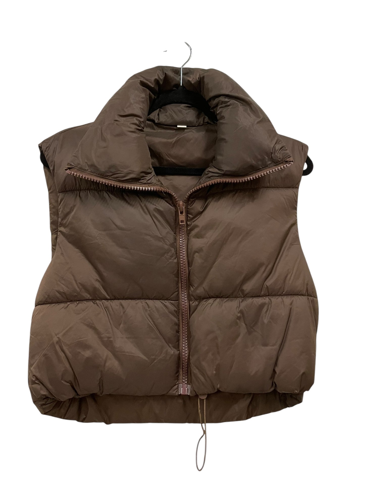 Vest Puffer & Quilted By Clothes Mentor In Brown, Size: S