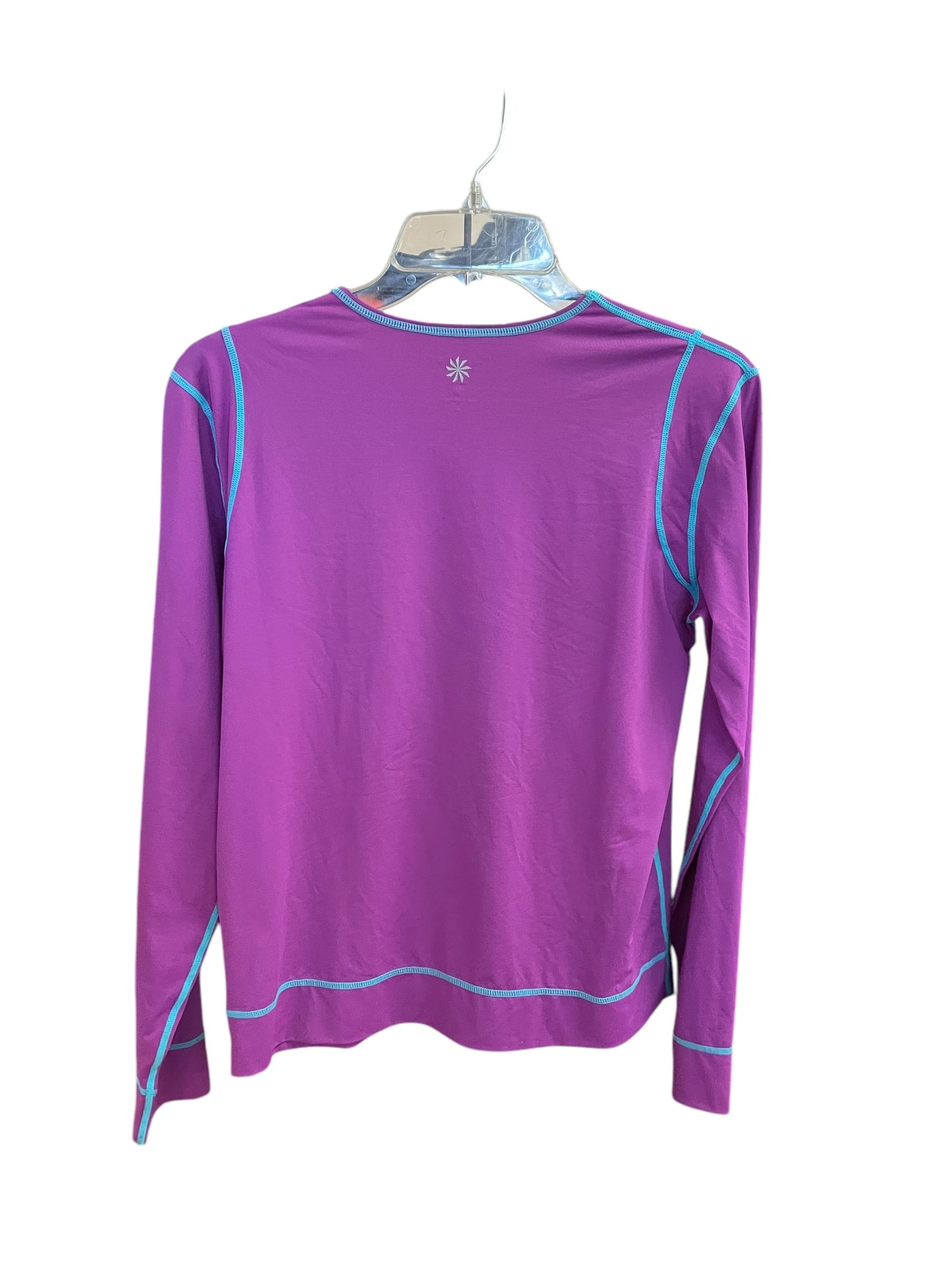 Athletic Top Long Sleeve Crewneck By Athleta In Purple, Size: M