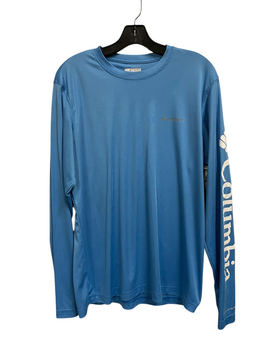 Athletic Top Long Sleeve Crewneck By Columbia In Blue, Size: M