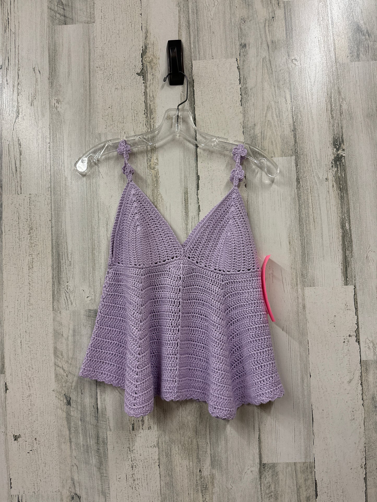 Purple Top Sleeveless Pol, Size S