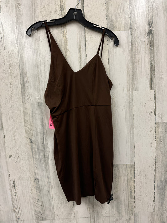 Brown Dress Casual Short Clothes Mentor, Size S