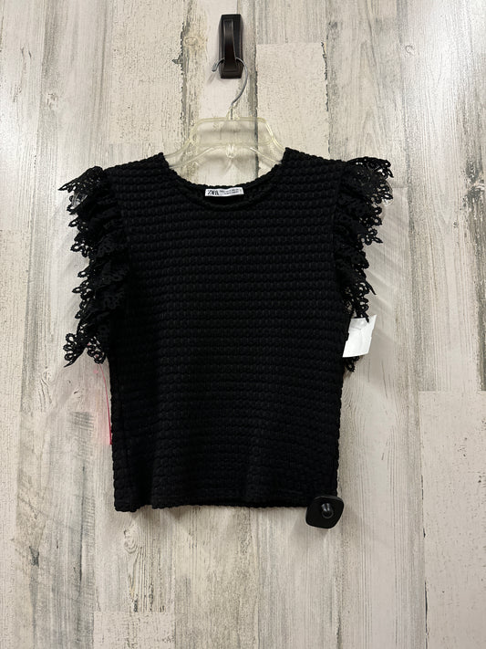 Black Top Sleeveless Zara, Size M