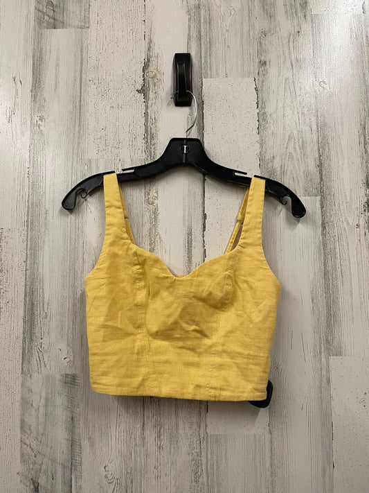 Top Sleeveless By Abercrombie And Fitch In Yellow, Size: Xs