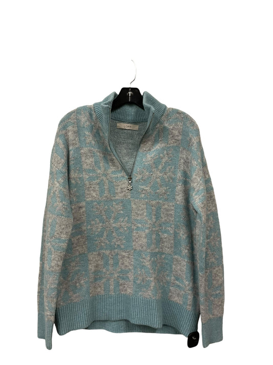 Sweater By Loft In Blue, Size: L