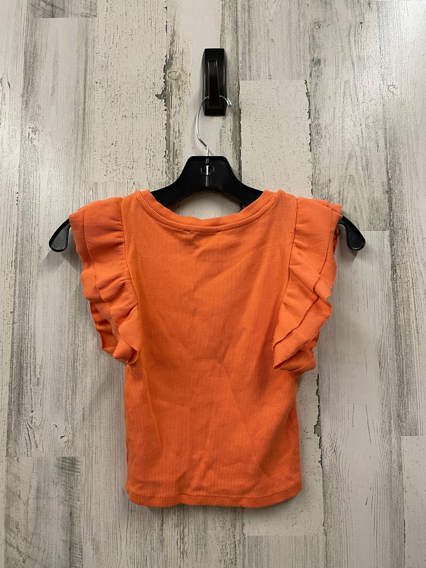 Top Sleeveless By Zara In Orange, Size: S