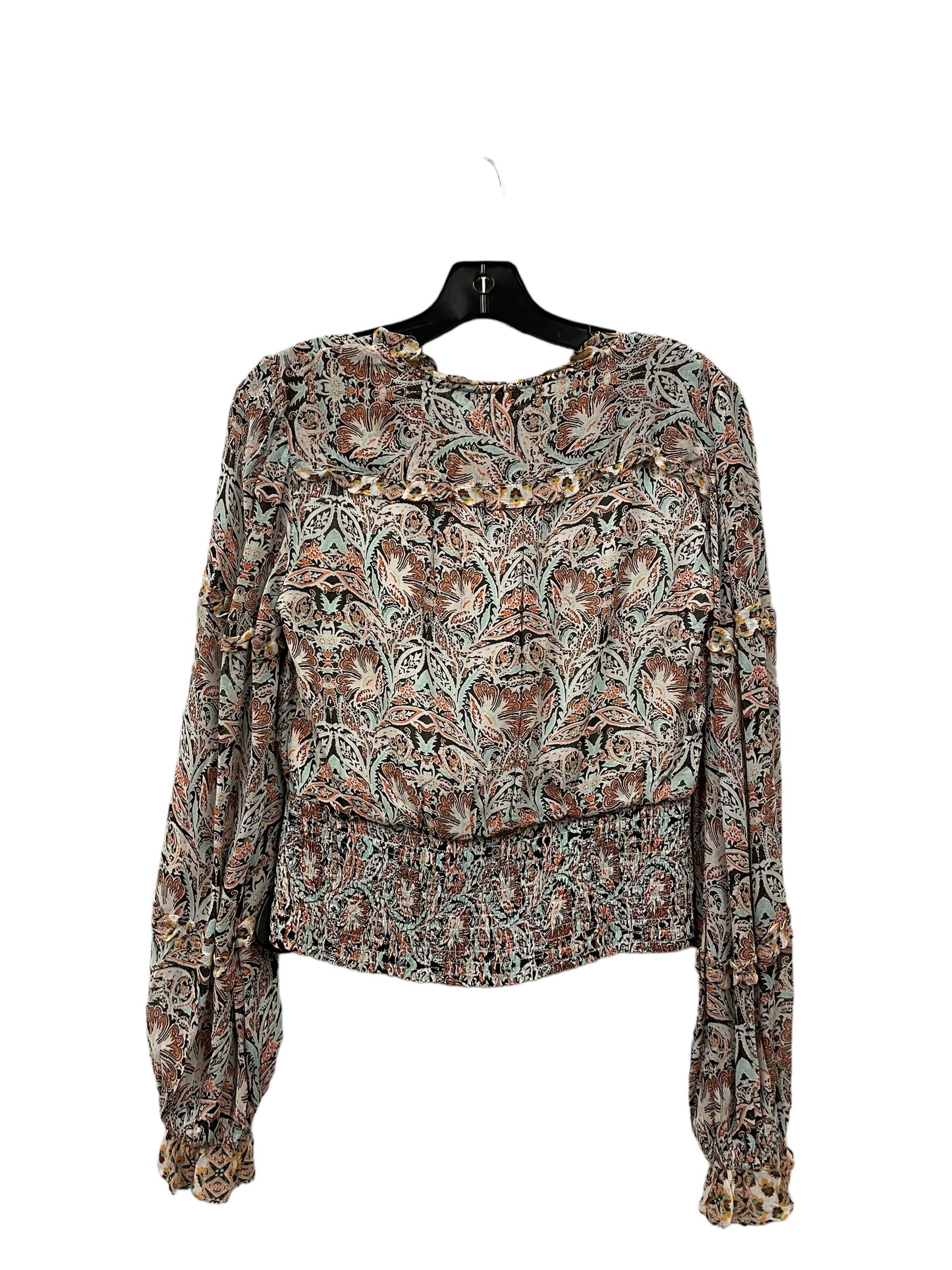 Top Long Sleeve By Anthropologie In Multi-colored, Size: Xs