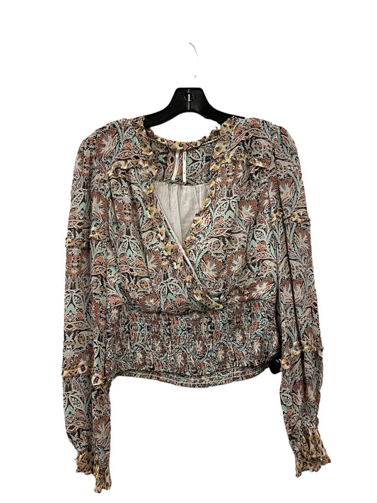 Top Long Sleeve By Anthropologie In Multi-colored, Size: Xs