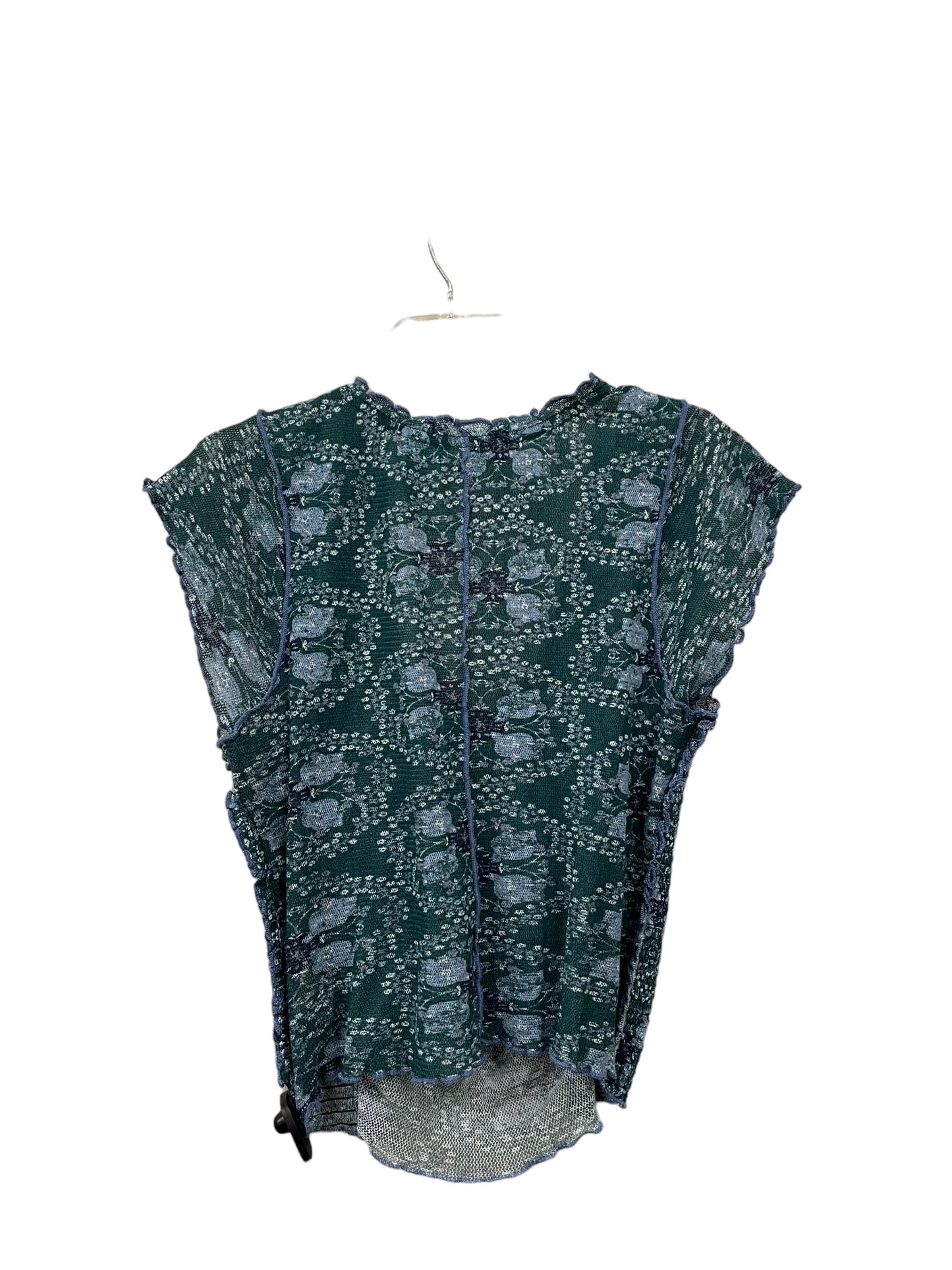 Top Short Sleeve By Free People In Green, Size: L