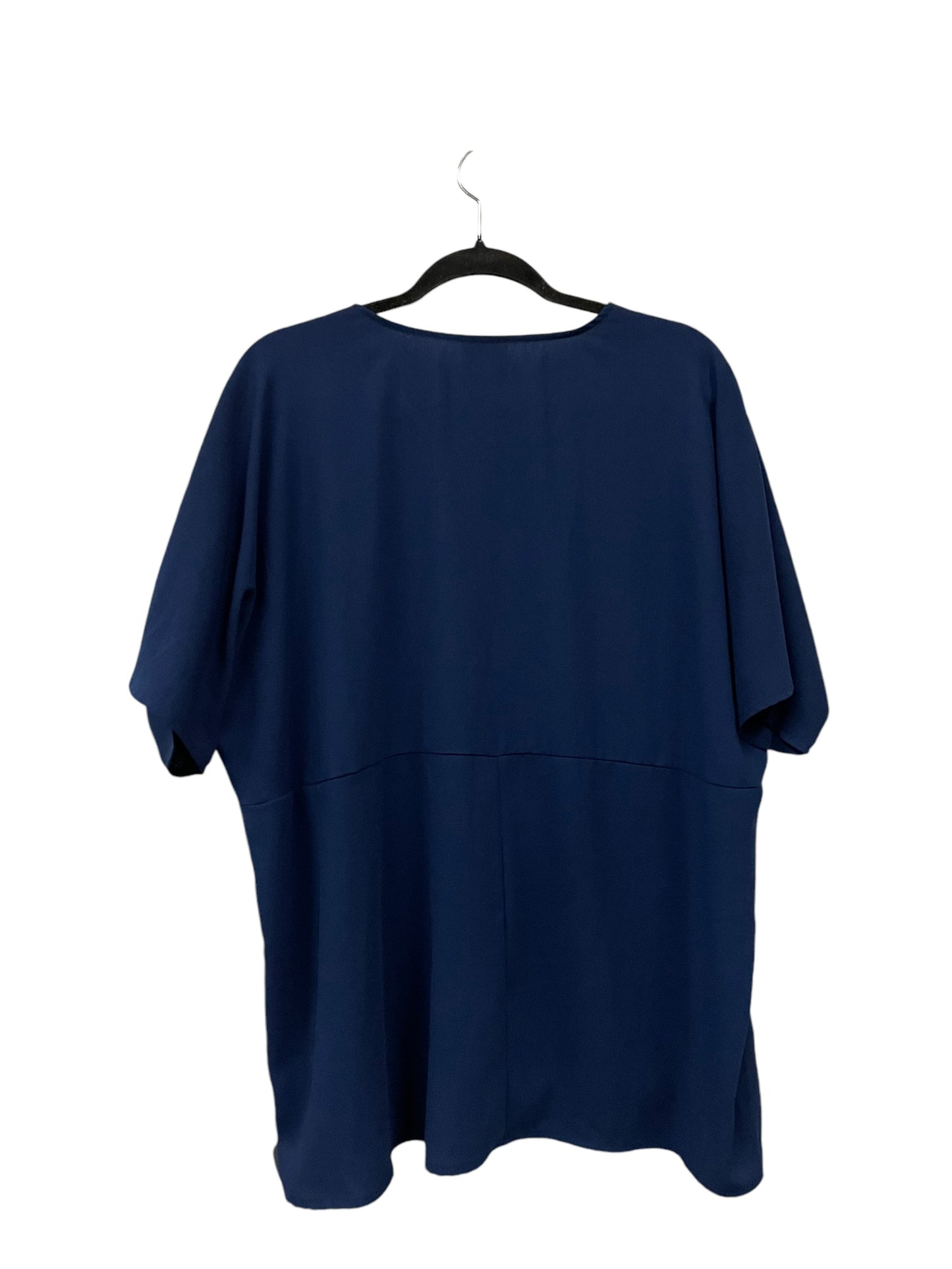 Top Short Sleeve By Worthington In Blue, Size: L