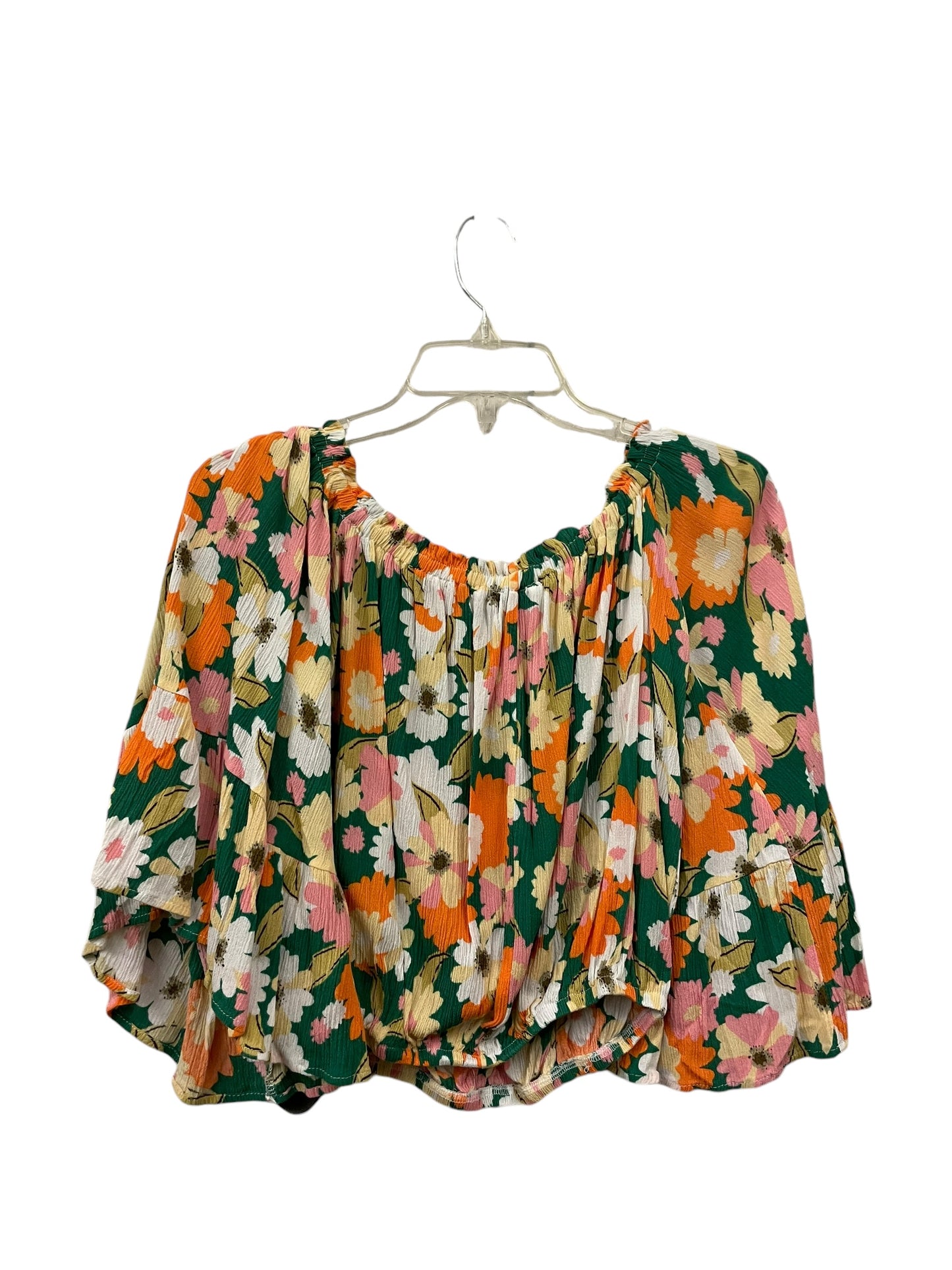 Top Long Sleeve By Adore In Green, Size: S