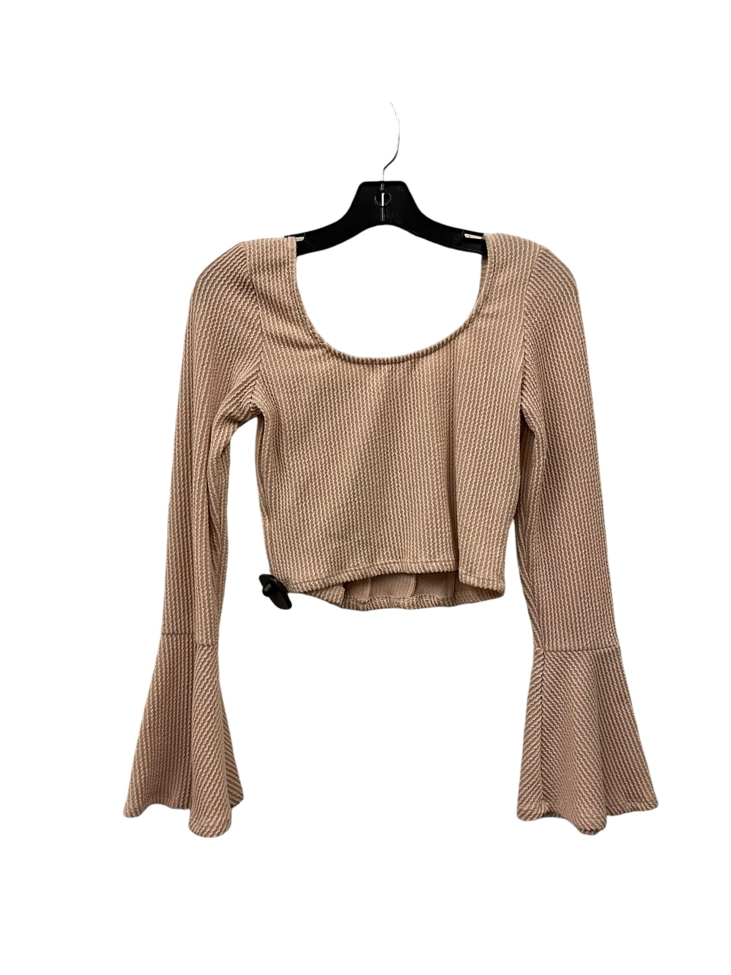 Top Long Sleeve By Altard State In Tan, Size: M