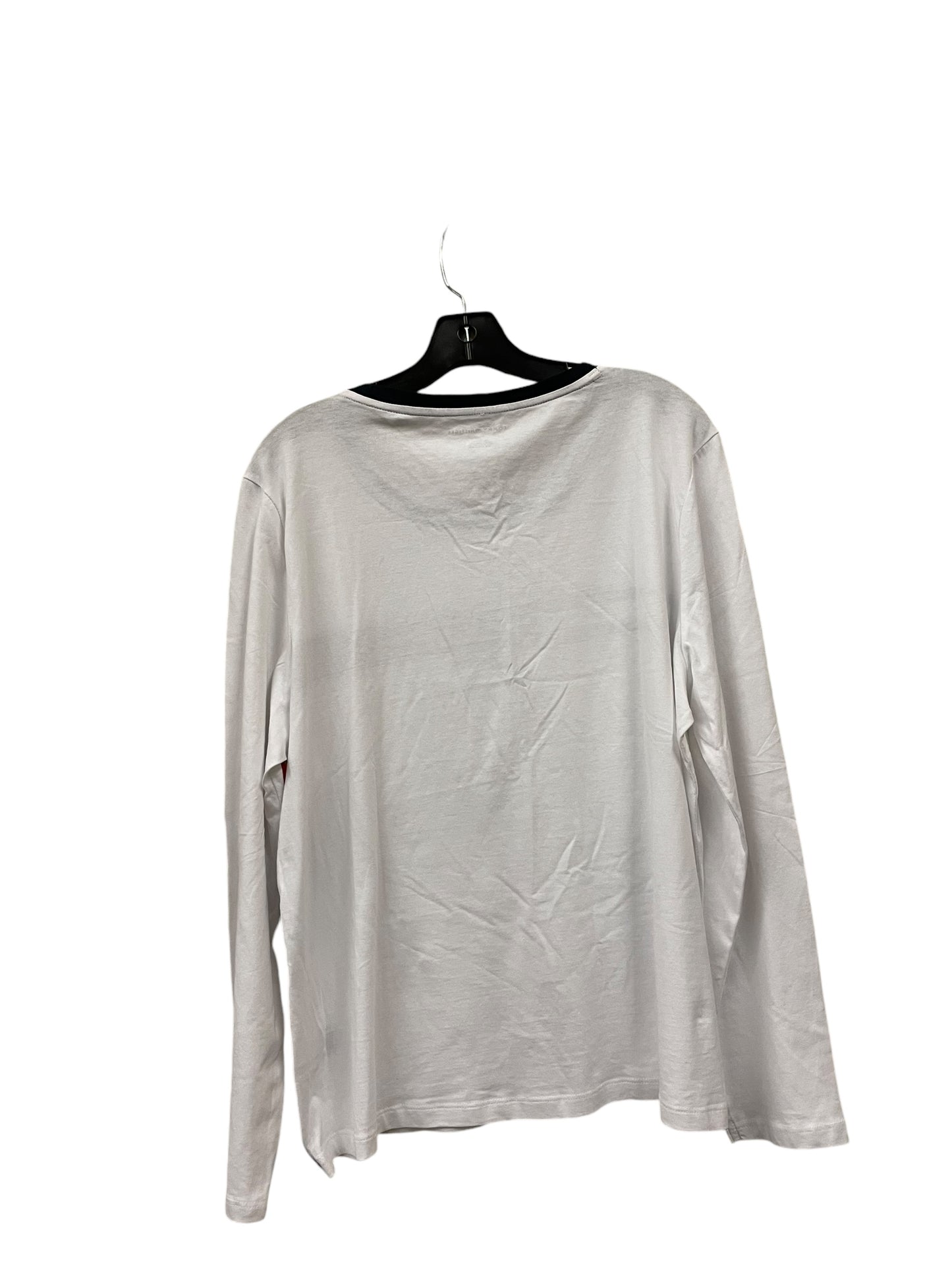 Top Long Sleeve By Tommy Hilfiger In White, Size: Xl