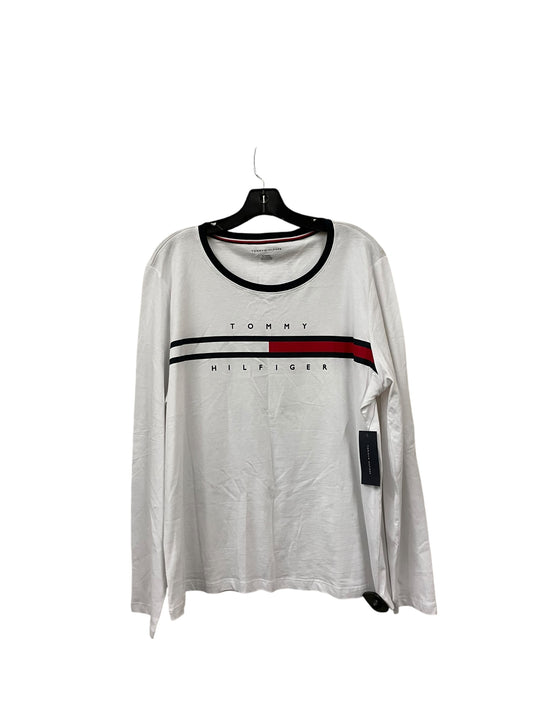 Top Long Sleeve By Tommy Hilfiger In White, Size: Xl