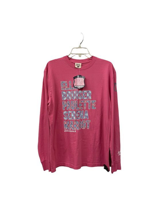 Top Long Sleeve By Clothes Mentor In Pink, Size: M