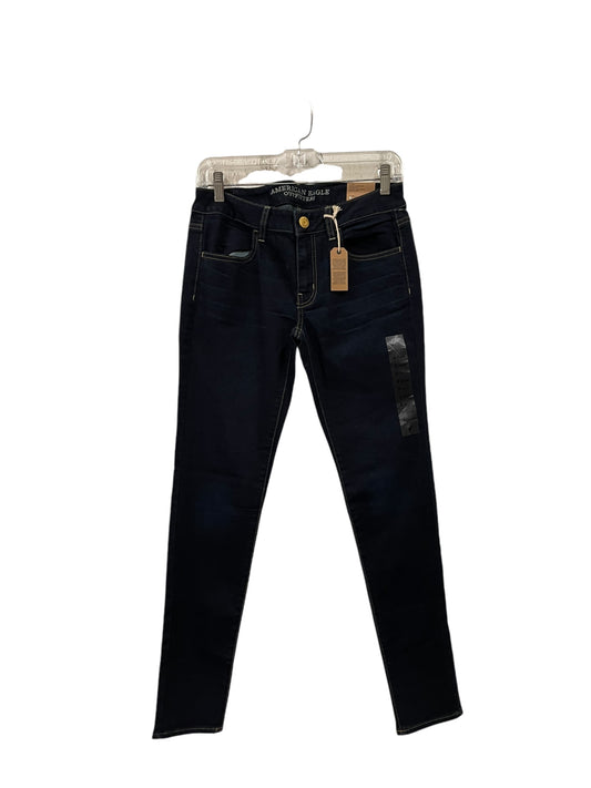 Jeans Skinny By American Eagle In Blue Denim, Size: 6