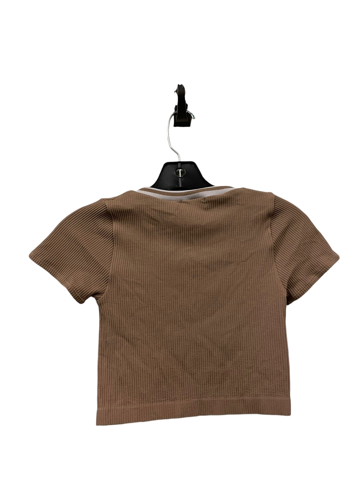 Top Short Sleeve By Altard State In Brown, Size: S