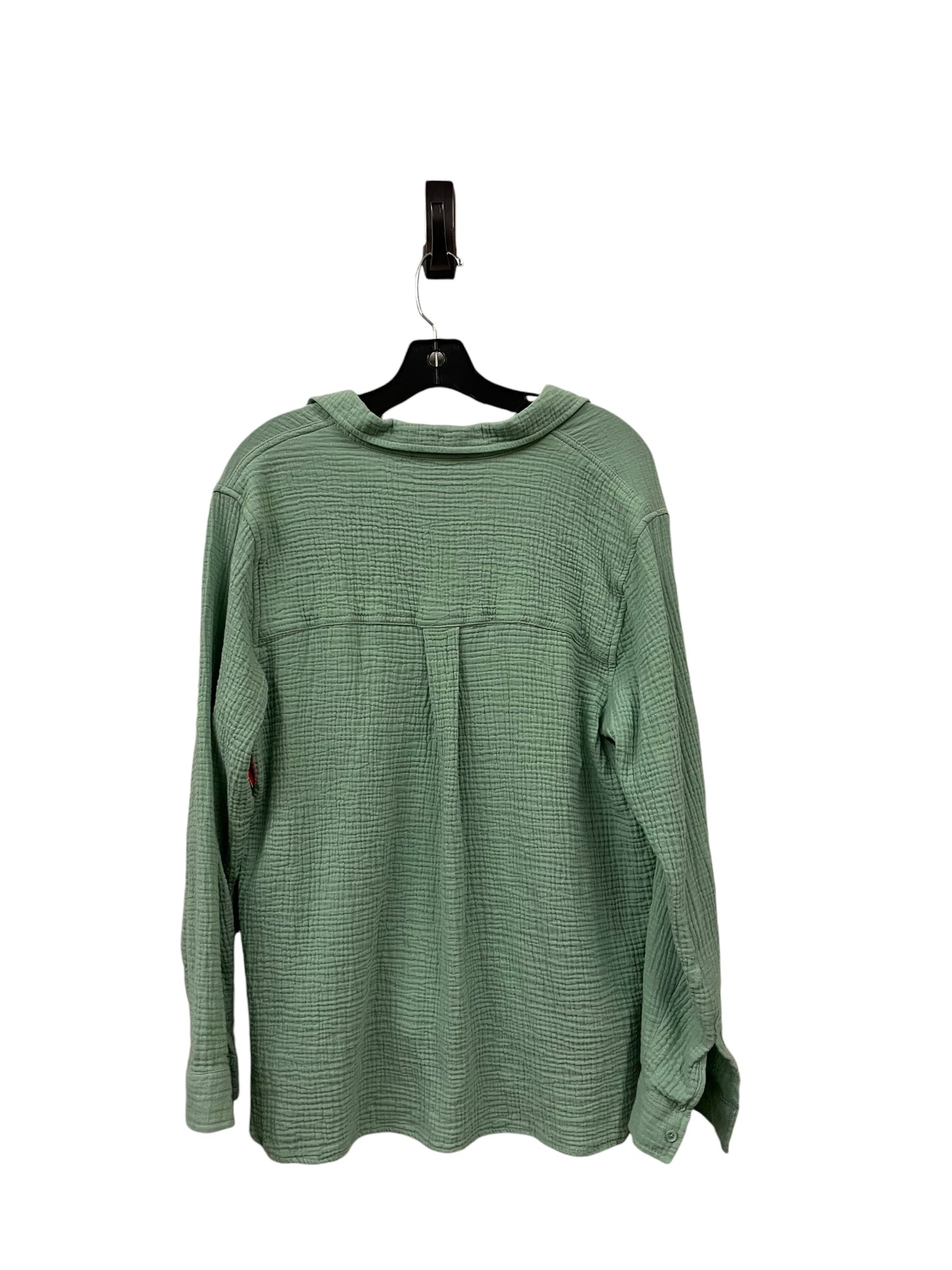 Top Long Sleeve By Anne Klein In Green, Size: L