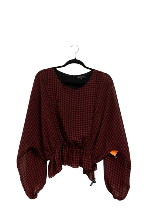 Top Long Sleeve By Olivaceous In Red, Size: M