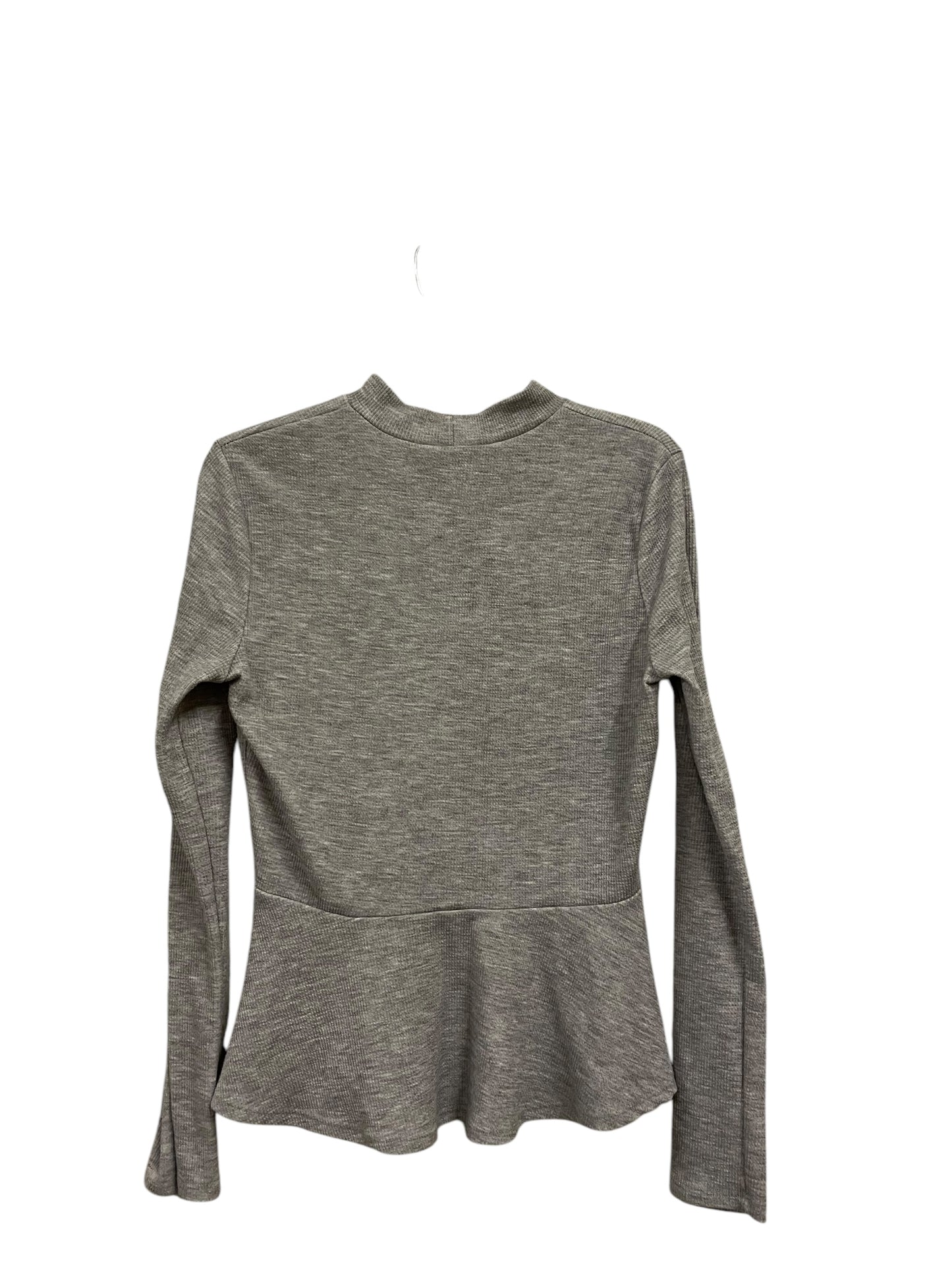 Top Long Sleeve By Everly In Grey, Size: L