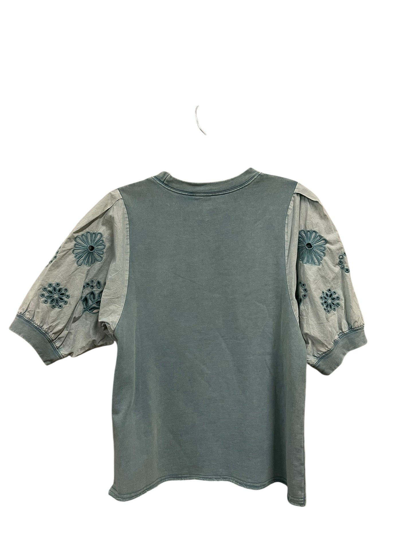 Top Long Sleeve By Fate In Teal, Size: S