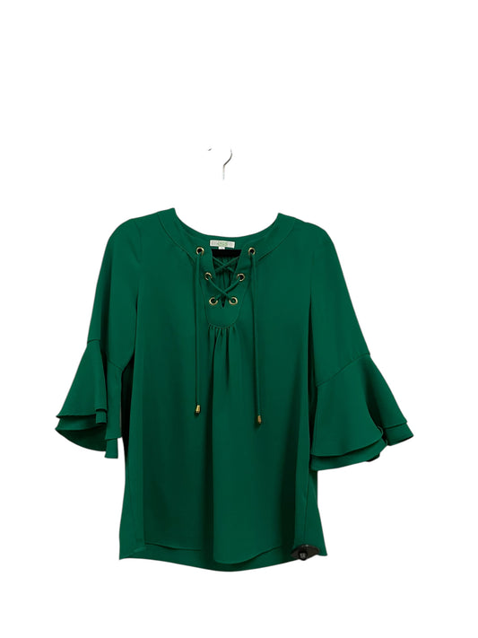 Top Long Sleeve By Jade In Green, Size: S