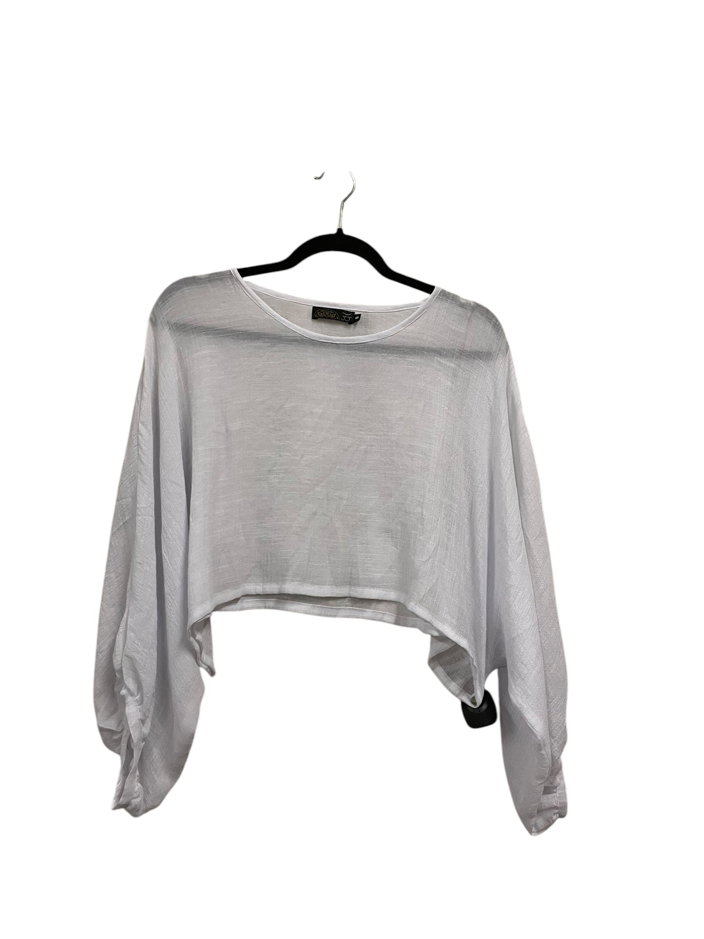 Top Long Sleeve By Clothes Mentor In White, Size: S