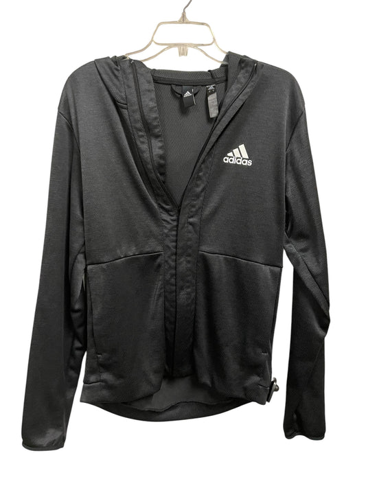 Athletic Jacket By Adidas In Grey, Size: S