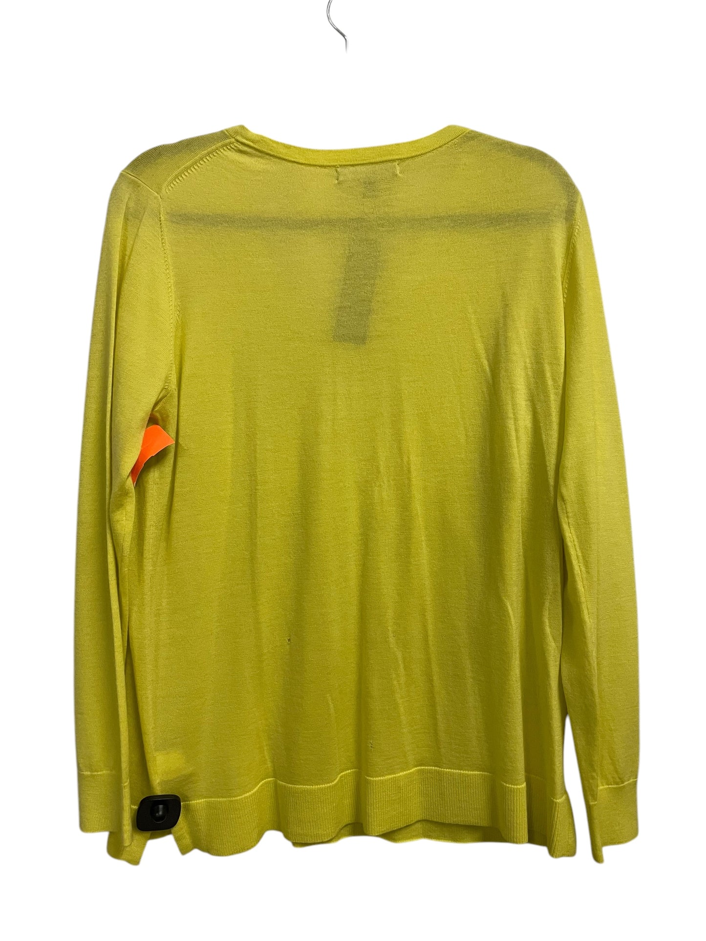 Top Long Sleeve By Banana Republic In Yellow, Size: Xl