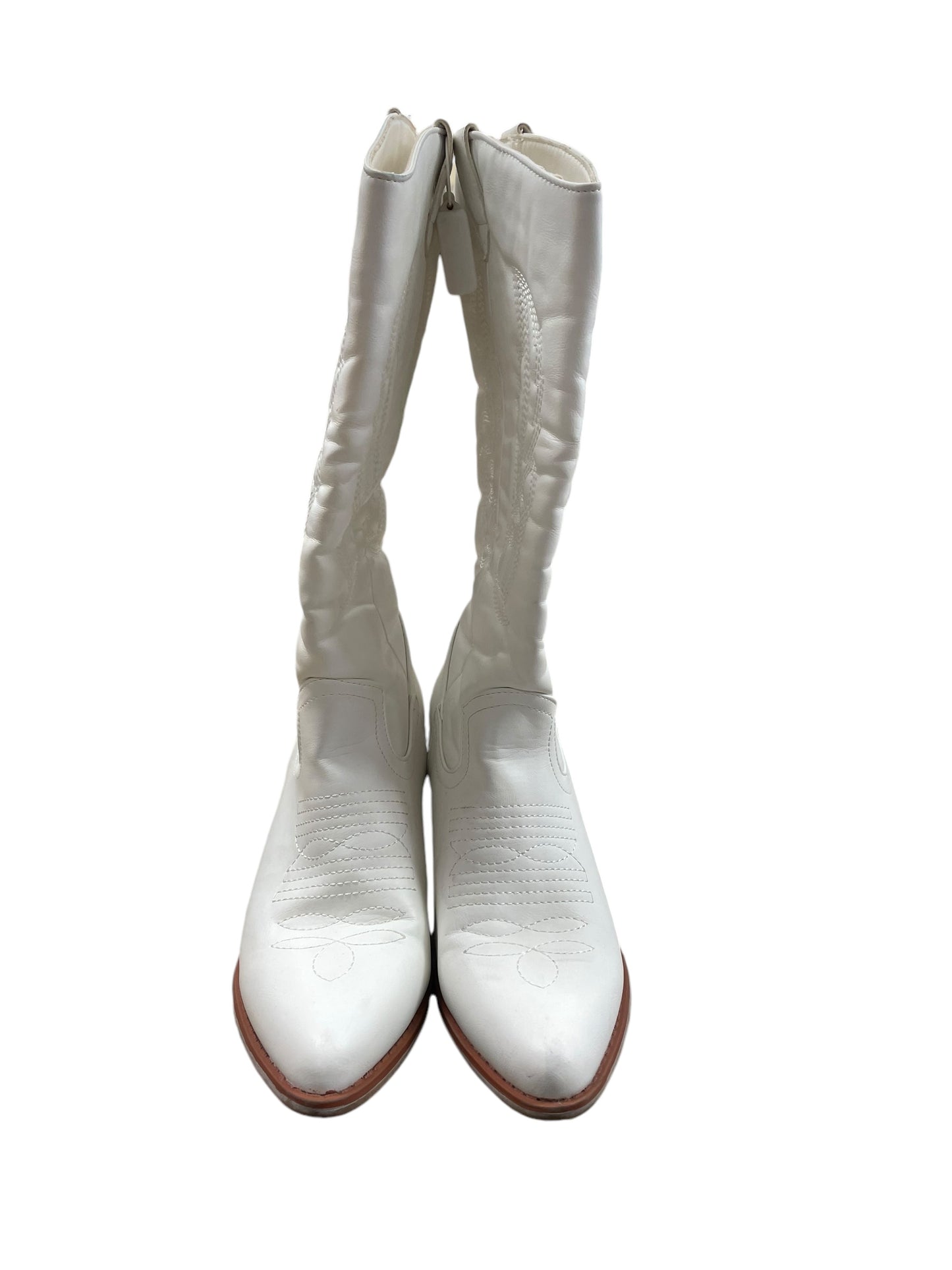 Boots Western By Clothes Mentor In White, Size: 8