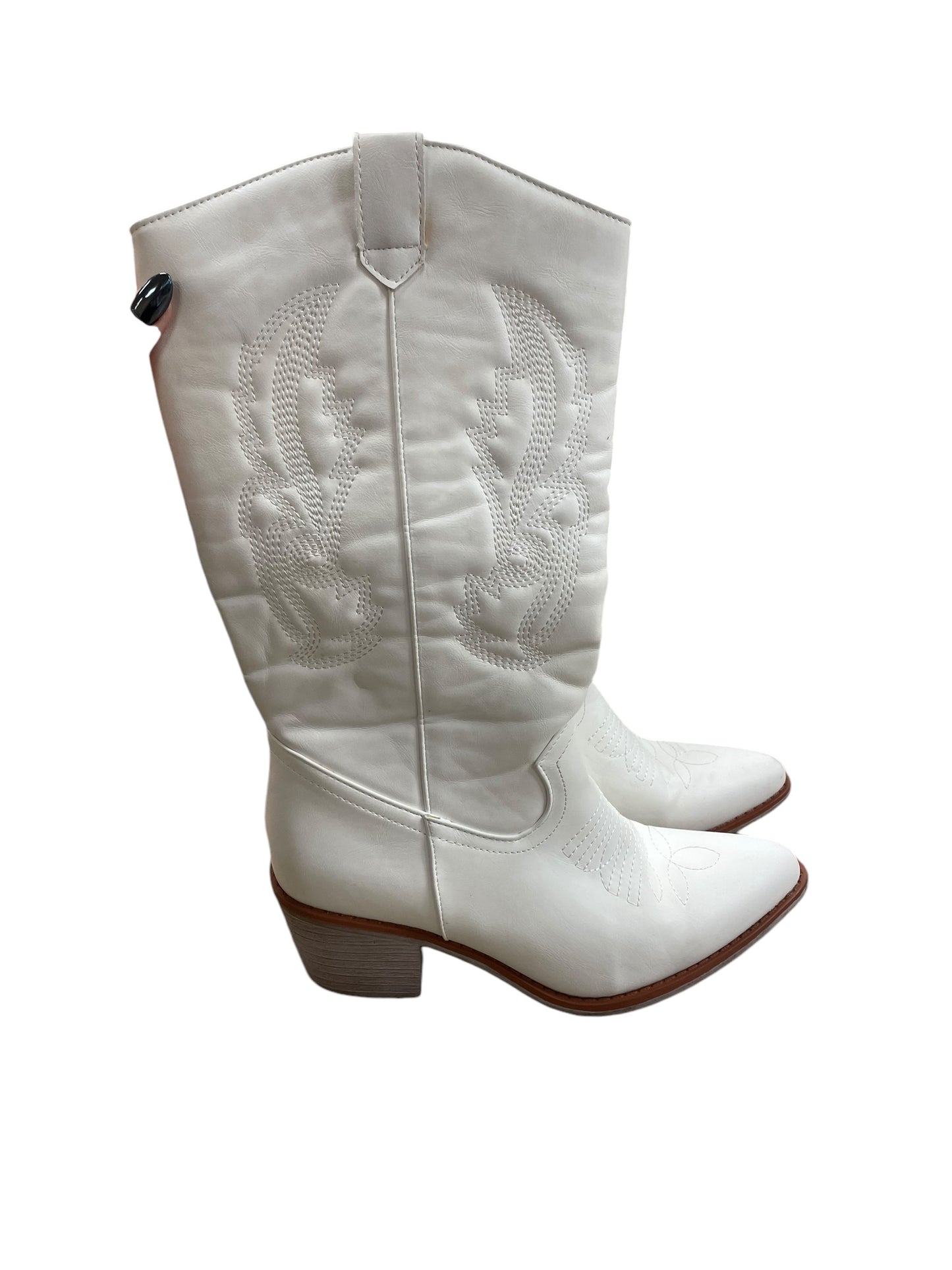 Boots Western By Clothes Mentor In White, Size: 8