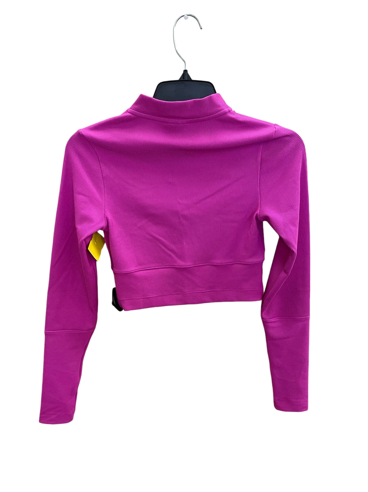 Athletic Top Long Sleeve Collar By Nike Apparel In Pink, Size: Xs