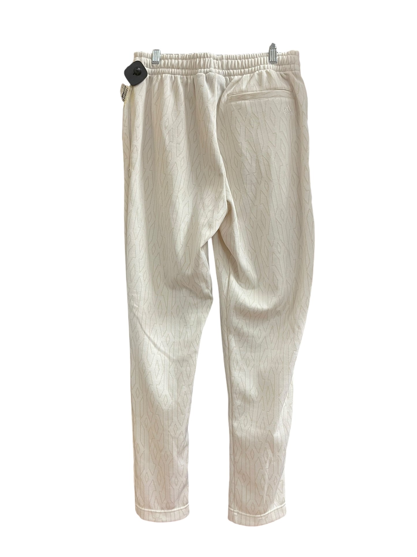 Athletic Pants By Adidas In White, Size: M