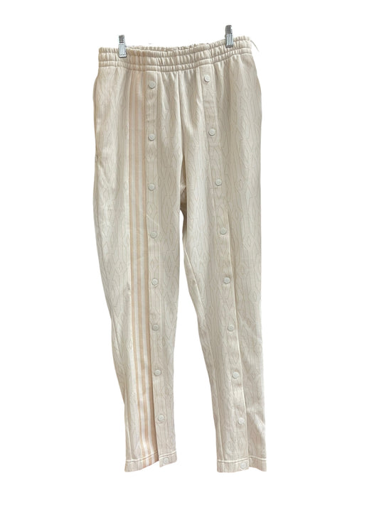 Athletic Pants By Adidas In White, Size: M