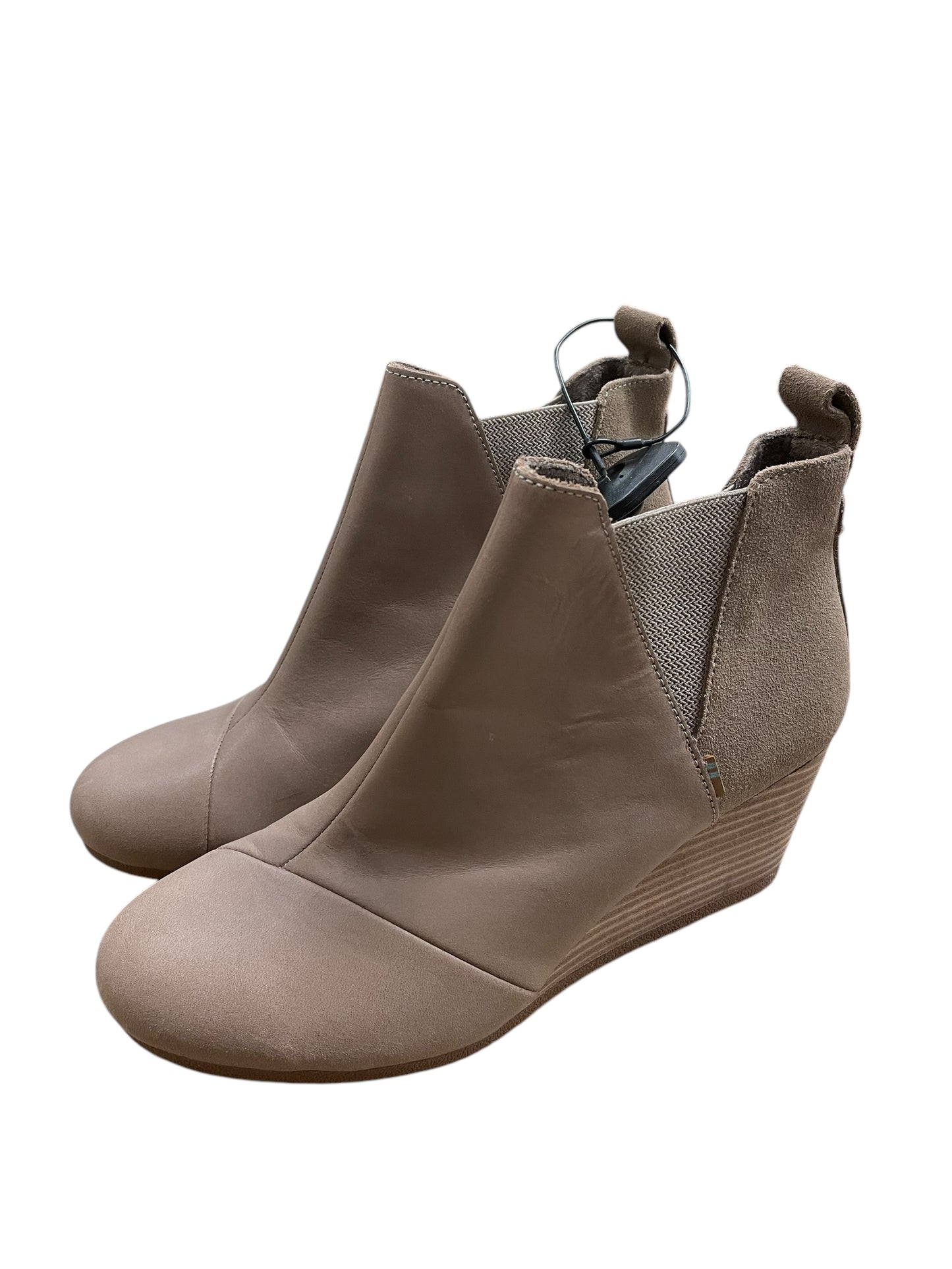 Boots Ankle Heels By Toms In Tan, Size: 10