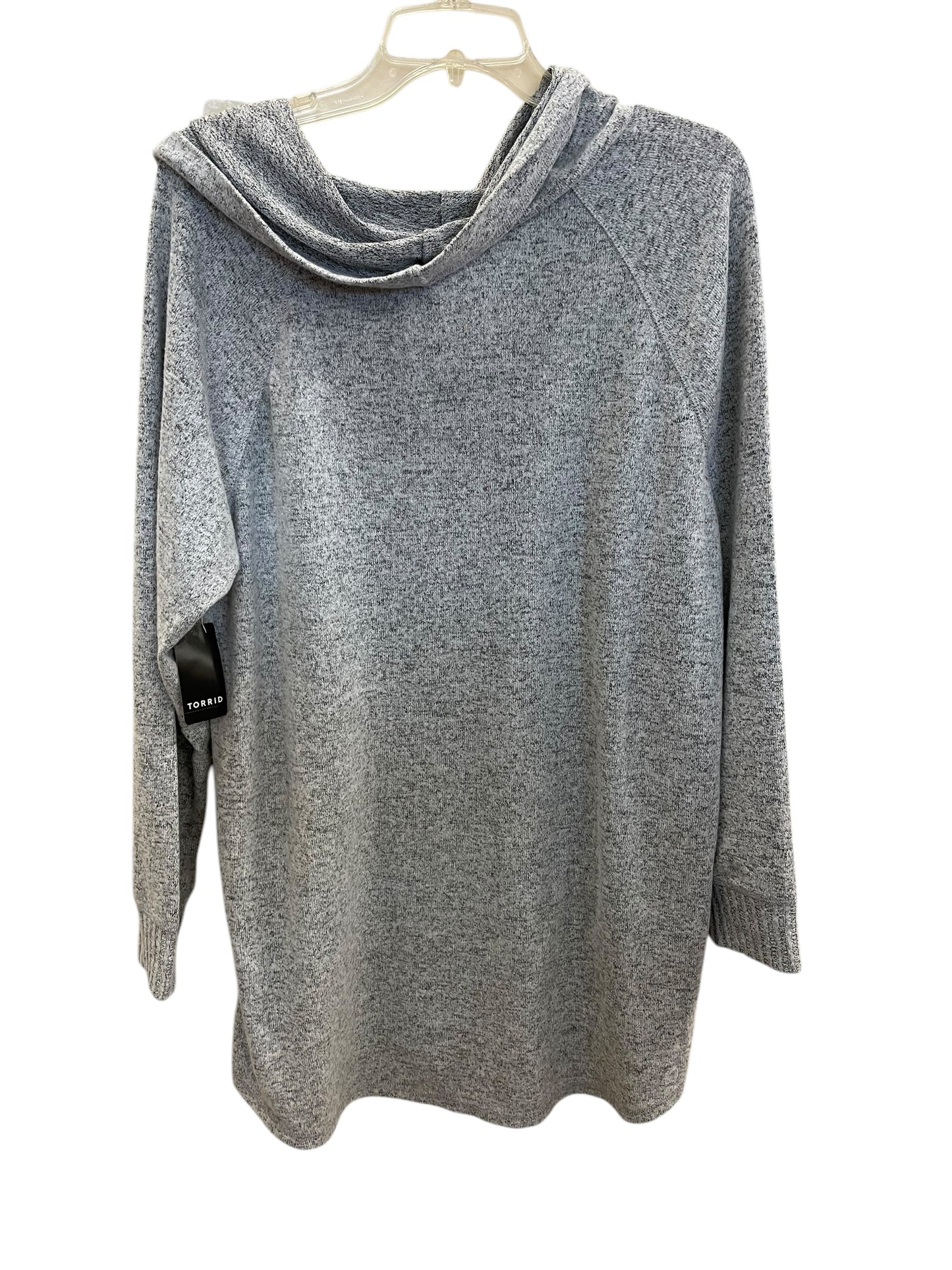 Sweatshirt Crewneck By Torrid In Grey, Size: 2x