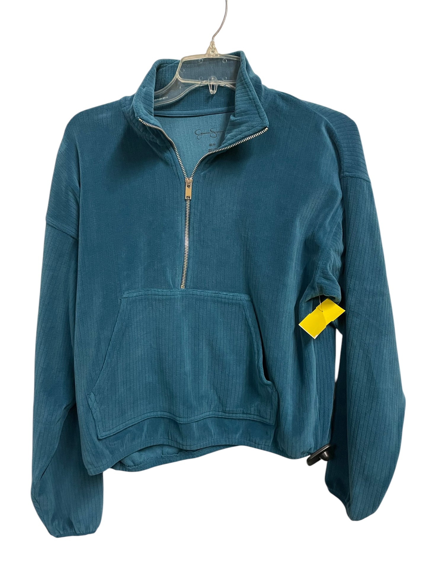 Sweatshirt Collar By Jessica Simpson In Teal, Size: M