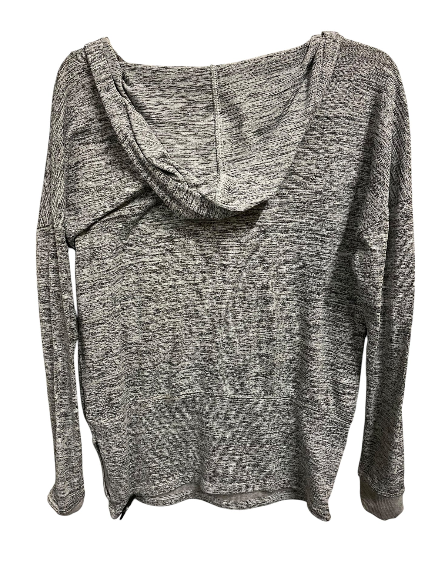 Athletic Sweatshirt Hoodie By 90 Degrees By Reflex In Grey, Size: S