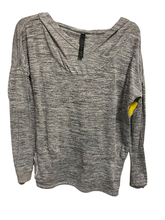 Athletic Sweatshirt Hoodie By 90 Degrees By Reflex In Grey, Size: S