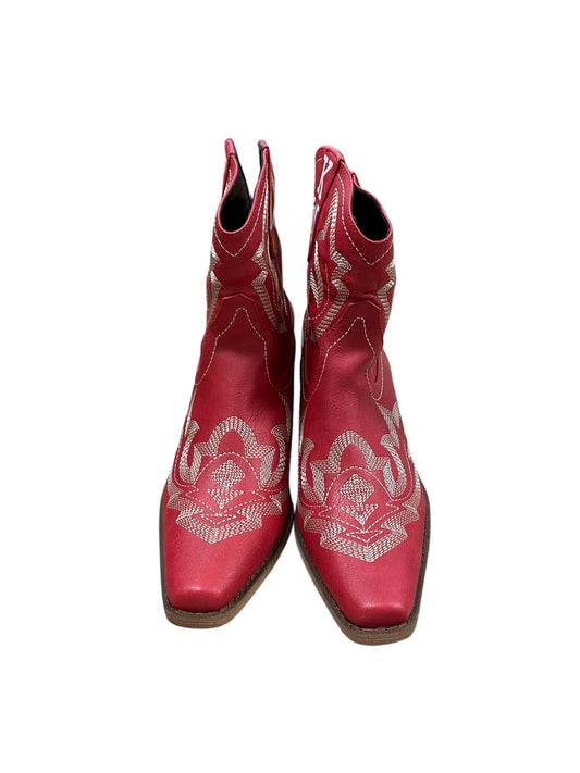 Boots Western By Clothes Mentor In Red, Size: 8