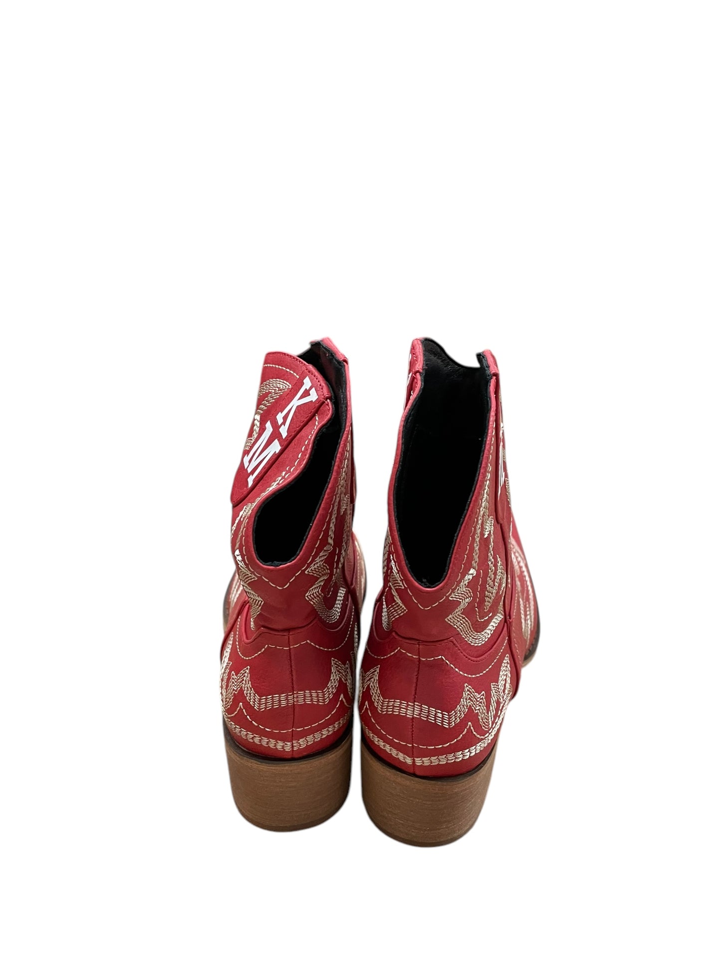 Boots Western By Clothes Mentor In Red, Size: 8