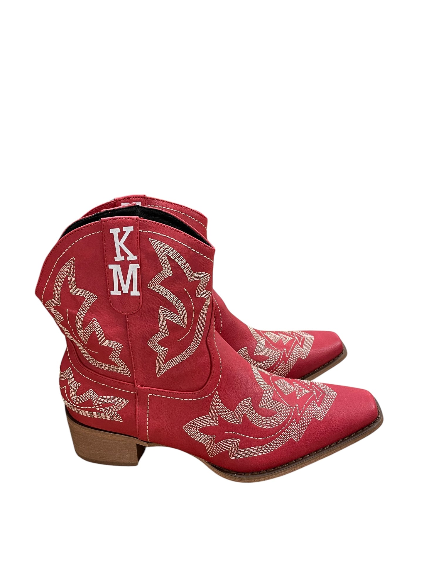 Boots Western By Clothes Mentor In Red, Size: 8