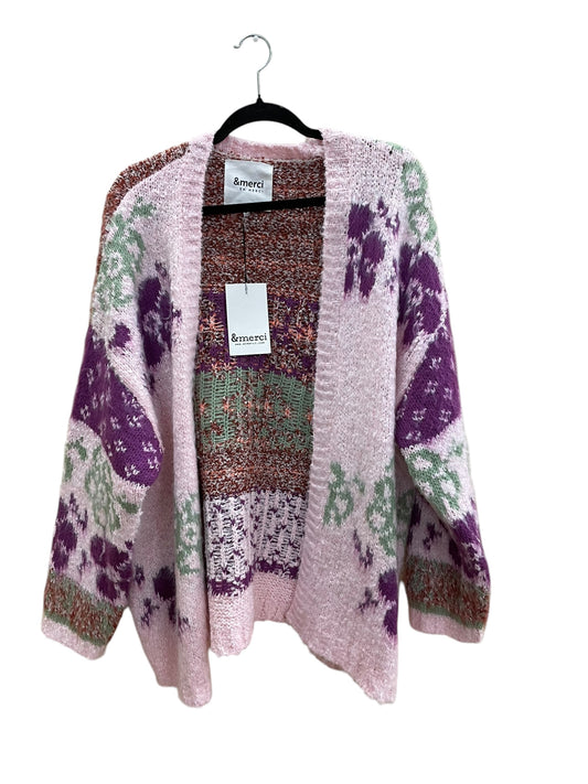 Cardigan By Clothes Mentor In Pink, Size: M