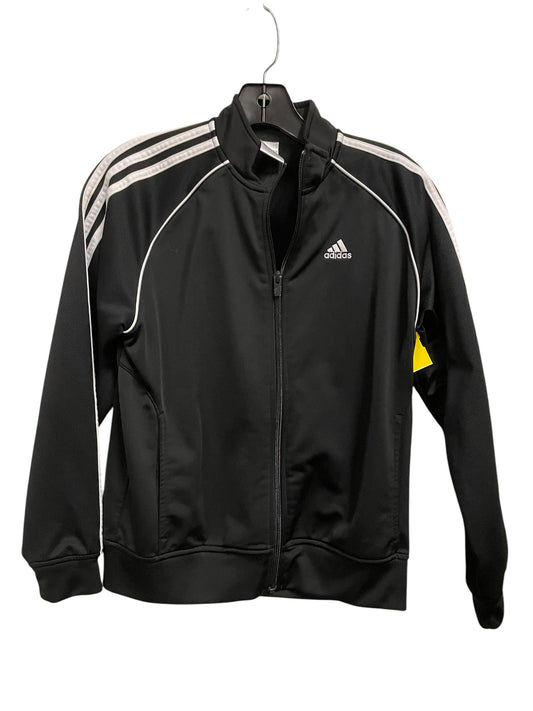 Athletic Jacket By Adidas In Black, Size: M